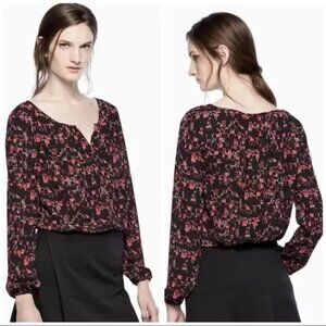 THAKOON BRITISH ROYAL GUARDS PRINTED LONG SLEEVE BLOUSE